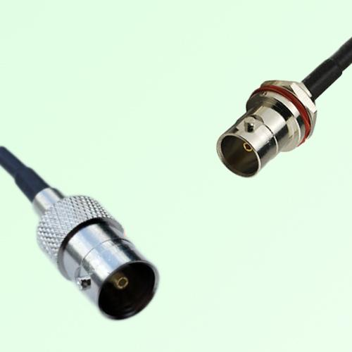 75ohm BNC Female to BNC Front Mount Bulkhead Female Cable Assembly
