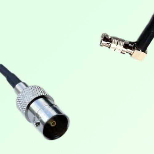75ohm BNC Female to HD-BNC Male Right Angle Coax Cable Assembly