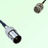 75ohm BNC Female to Mini BNC Male Coax Cable Assembly