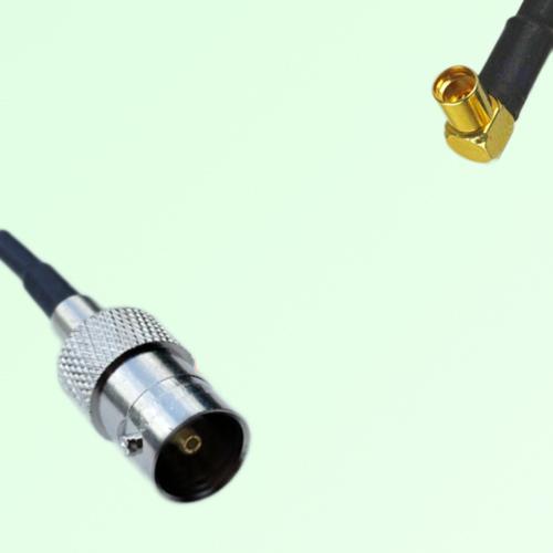 75ohm BNC Female to MMCX Female Right Angle Coax Cable Assembly