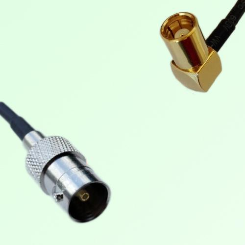 75ohm BNC Female to SMB Female Right Angle Coax Cable Assembly