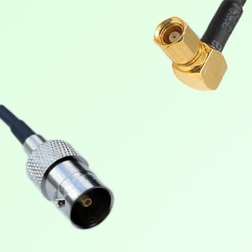 75ohm BNC Female to SMC Female Right Angle Coax Cable Assembly