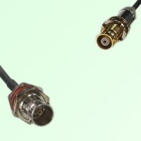 75ohm BNC Bulkhead Female to 1.6/5.6 DIN Female Coax Cable Assembly