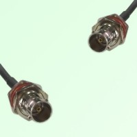 75ohm BNC Bulkhead Female to BNC Bulkhead Female Coax Cable Assembly