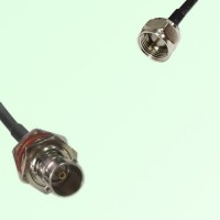 75ohm BNC Bulkhead Female to F Male Coax Cable Assembly