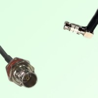 75ohm BNC Bulkhead Female to HD-BNC Male R/A Coax Cable Assembly