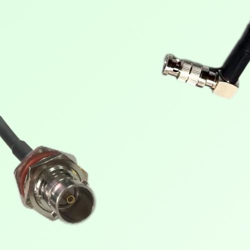 75ohm BNC Bulkhead Female to HD-BNC Male R/A Coax Cable Assembly 75ohm BNC Bulkhead Female to HD-BNC Male R/A Coax Cable Assembly