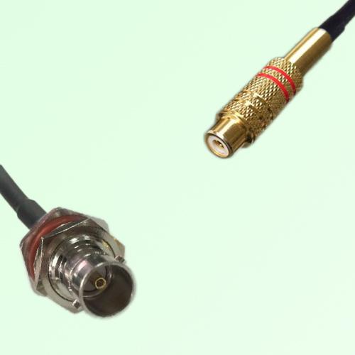 75ohm BNC Bulkhead Female to RCA Female Coax Cable Assembly 75ohm BNC Bulkhead Female to RCA Female Coax Cable Assembly