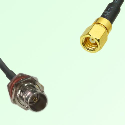 75ohm BNC Bulkhead Female to SMC Female Coax Cable Assembly