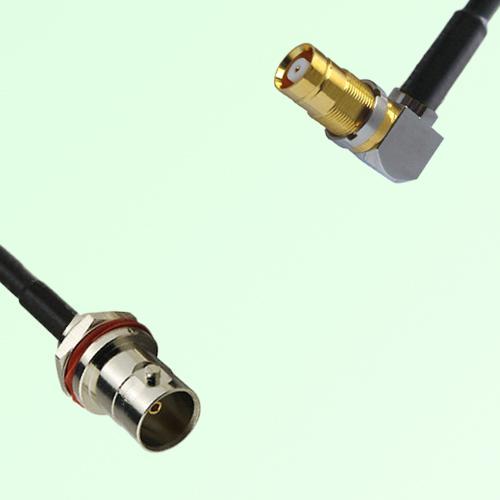75ohm BNC Front Mount B/H Female to 1.6/5.6 DIN Female R/A Cable