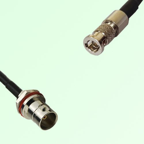 75ohm BNC Front Mount Bulkhead Female to HD-BNC Male Cable Assembly