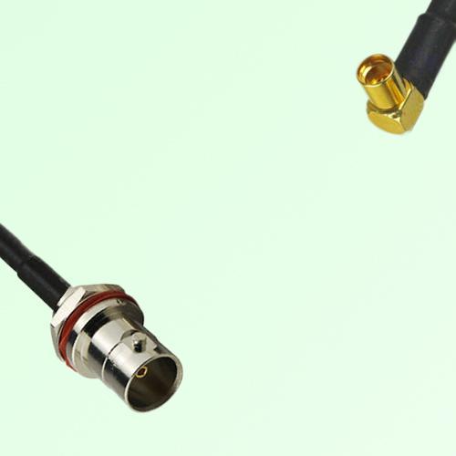 75ohm BNC Front Mount B/H Female to MMCX Female R/A Cable Assembly