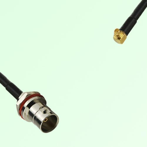 75ohm BNC Front Mount Bulkhead Female to MMCX Male R/A Cable Assembly