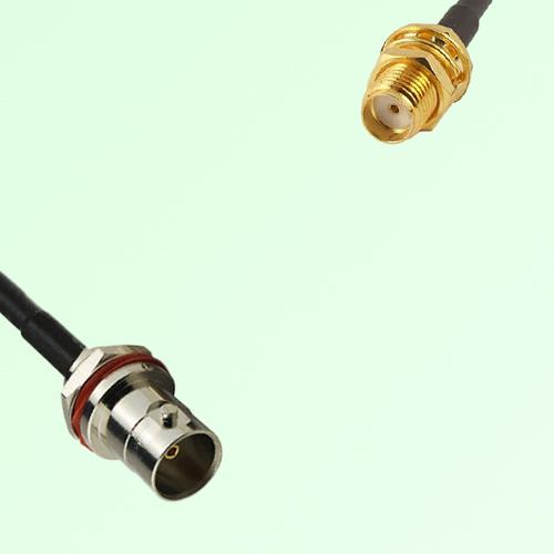 75ohm BNC Front Mount B/H Female to SMA B/H Female Cable Assembly