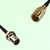 75ohm BNC Front Mount Bulkhead Female to SMB Female Cable Assembly