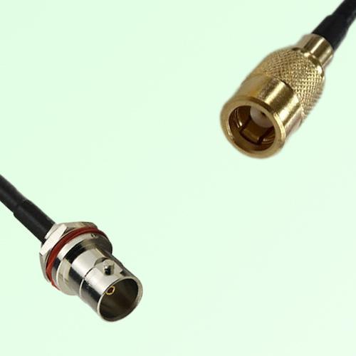 75ohm BNC Front Mount Bulkhead Female to SMB Female Cable Assembly