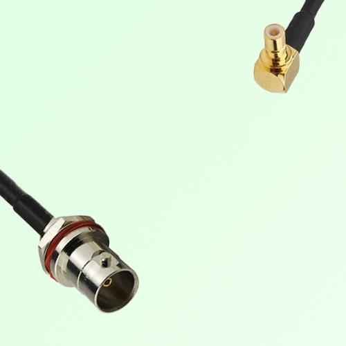 75ohm BNC Front Mount Bulkhead Female to SMB Male R/A Cable Assembly