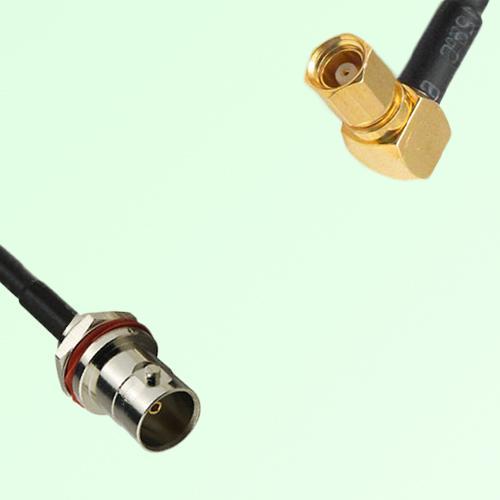75ohm BNC Front Mount Bulkhead Female to SMC Female R/A Cable Assembly