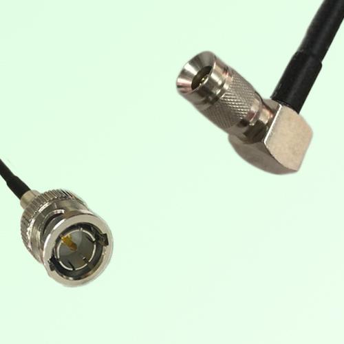 75ohm BNC Male to 1.0/2.3 DIN Male Right Angle Coax Cable Assembly