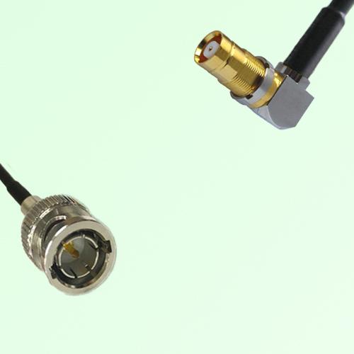 75ohm BNC Male to 1.6/5.6 DIN Female Right Angle Coax Cable Assembly