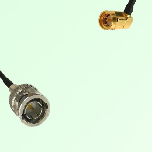 75ohm BNC Male to SMA Male Right Angle Coax Cable Assembly
