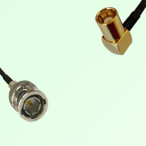 75ohm BNC Male to SMB Female Right Angle Coax Cable Assembly