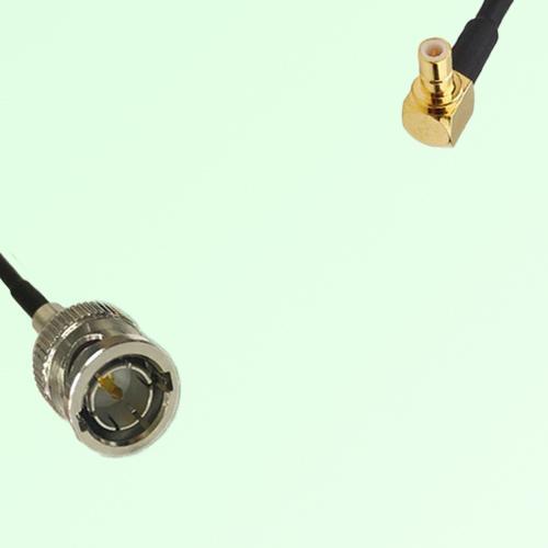 75ohm BNC Male to SMB Male Right Angle Coax Cable Assembly