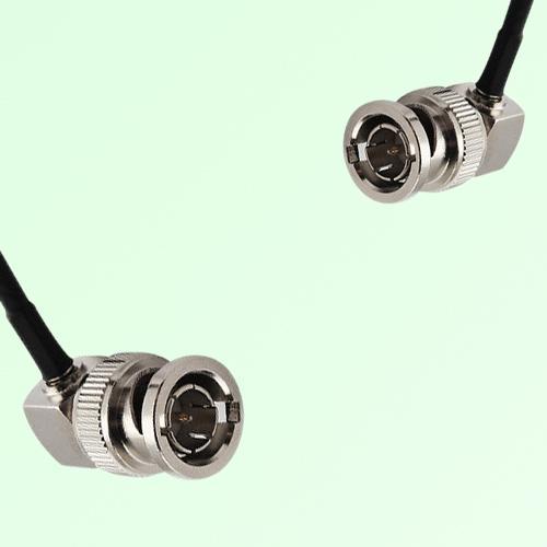 75ohm BNC Male Right Angle to BNC Male Right Angle Coax Cable Assembly
