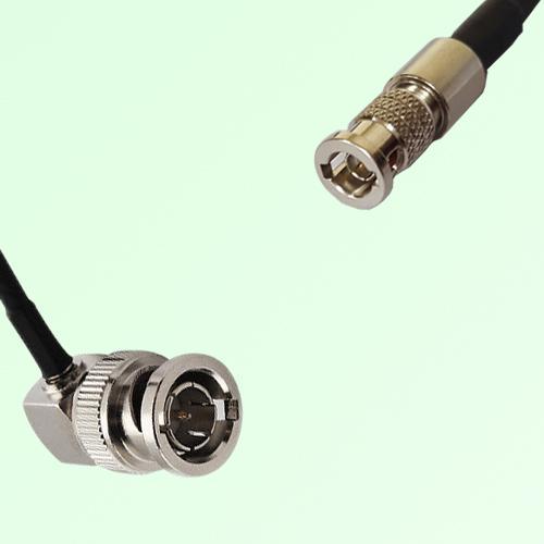 75ohm BNC Male Right Angle to HD-BNC Male Coax Cable Assembly 75ohm BNC Male Right Angle to HD-BNC Male Coax Cable Assembly