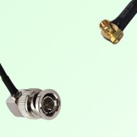 75ohm BNC Male Right Angle to MCX Male Right Angle Coax Cable Assembly