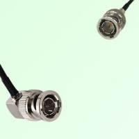 75ohm BNC Male Right Angle to Mini BNC Male Coax Cable Assembly