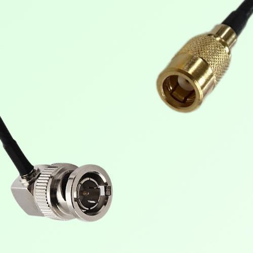 75ohm BNC Male Right Angle to SMB Female Coax Cable Assembly