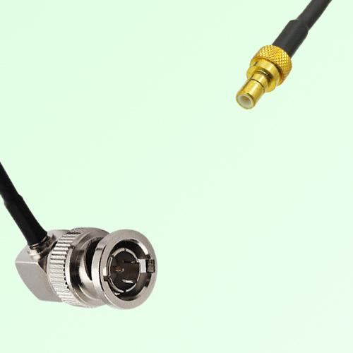 75ohm BNC Male Right Angle to SMB Male Coax Cable Assembly