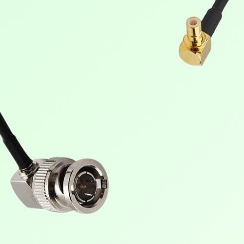75ohm BNC Male Right Angle to SMB Male Right Angle Coax Cable Assembly