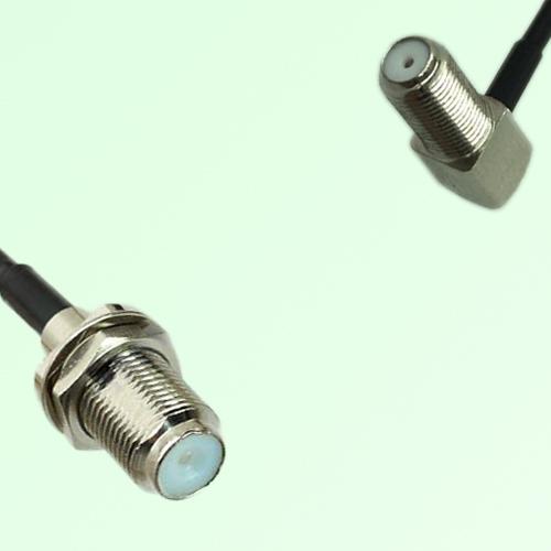 75ohm F Bulkhead Female to F Bulkhead Female R/A Coax Cable Assembly 75ohm F Bulkhead Female to F Bulkhead Female R/A Coax Cable Assembly