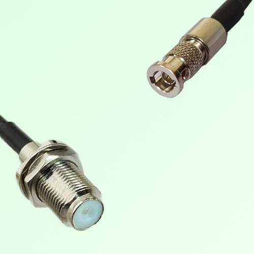 75ohm F Bulkhead Female to HD-BNC Male Coax Cable Assembly 75ohm F Bulkhead Female to HD-BNC Male Coax Cable Assembly