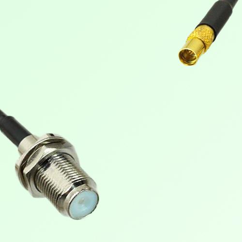 75ohm F Bulkhead Female to MMCX Female Coax Cable Assembly 75ohm F Bulkhead Female to MMCX Female Coax Cable Assembly
