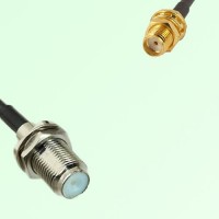 75ohm F Bulkhead Female to SMA Bulkhead Female Coax Cable Assembly