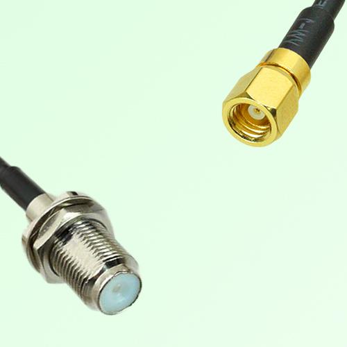 75ohm F Bulkhead Female to SMC Female Coax Cable Assembly