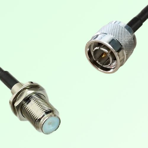 75ohm F Bulkhead Female to TNC Male Coax Cable Assembly