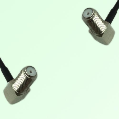 75ohm F Bulkhead Female R/A to F Bulkhead Female R/A Cable Assembly