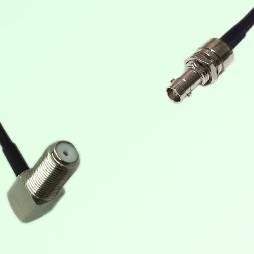 75ohm F Bulkhead Female R/A to HD-BNC Bulkhead Female Cable Assembly 75ohm F Bulkhead Female R/A to HD-BNC Bulkhead Female Cable Assembly