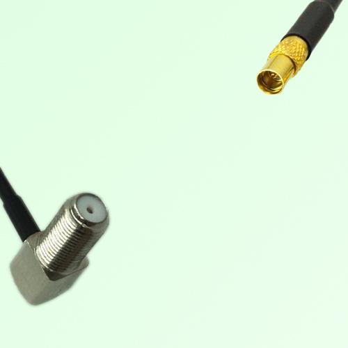 75ohm F Bulkhead Female Right Angle to MMCX Female Coax Cable Assembly