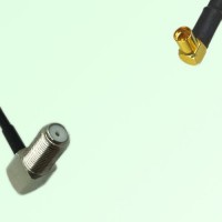 75ohm F Bulkhead Female R/A to MMCX Female R/A Coax Cable Assembly