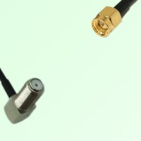 75ohm F Bulkhead Female Right Angle to SMA Male Coax Cable Assembly