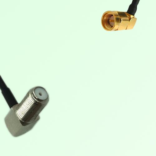 75ohm F Bulkhead Female R/A to SMA Male R/A Coax Cable Assembly 75ohm F Bulkhead Female R/A to SMA Male R/A Coax Cable Assembly