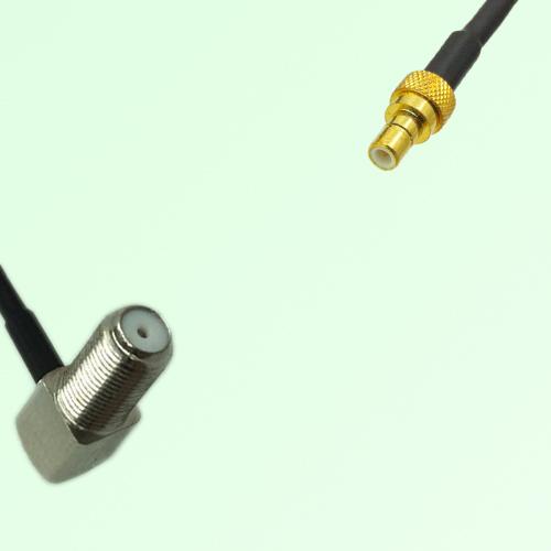 75ohm F Bulkhead Female Right Angle to SMB Male Coax Cable Assembly