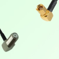 75ohm F Bulkhead Female R/A to SMC Female R/A Coax Cable Assembly