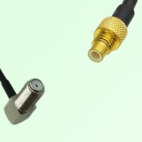 75ohm F Bulkhead Female Right Angle to SMC Male Coax Cable Assembly