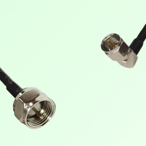 75ohm F Male to F Male Right Angle Coax Cable Assembly